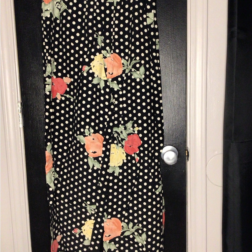 #771.   Black and White Bell legged pants for Casual Wear
